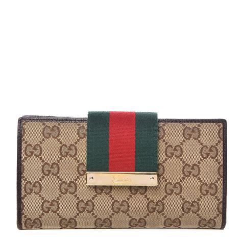 gucci dark brown wallett